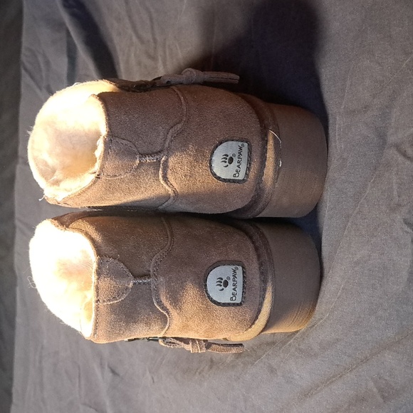 NWOT Bearpaw Women's Toni Zip Side Brown Platform Size 9 Boot - Picture 5 of 14